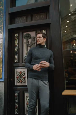 Ooto Camisola Gola Alta Cinzento Clearance