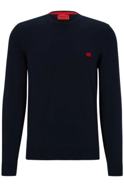 HUGO Camisola Gola Caixa Marinho Sale