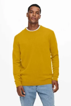 Only & Sons Camisola Gola Caixa Banana New