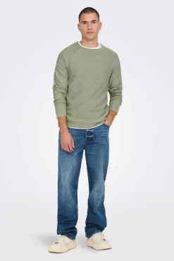 Only & Sons Camisola Gola Caixa Verde