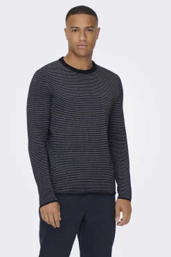 Only & Sons Camisola Gola Caixa Marinho Discount