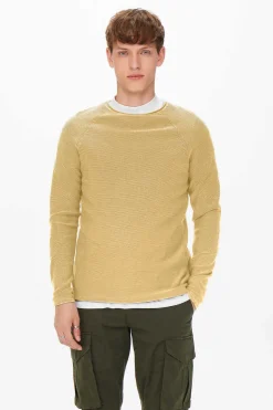 Only & Sons Camisola Gola Caixa Castanho Sale