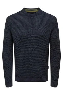 Only & Sons Camisola Gola Caixa Textura Marinho Best