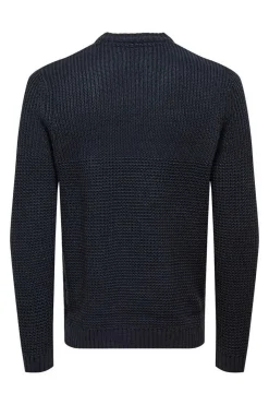 Only & Sons Camisola Gola Caixa Textura Marinho Best