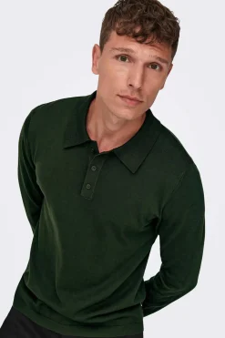 Only & Sons Camisola Gola Polo Verde Hot