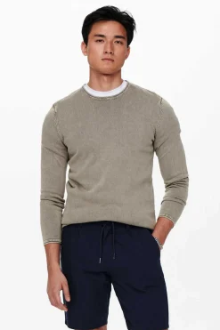 Only & Sons Camisola Gola Redonda Azulado Online