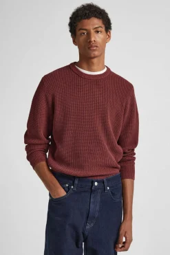 Pepe Jeans Camisola Gola Redonda Vermelho Outlet