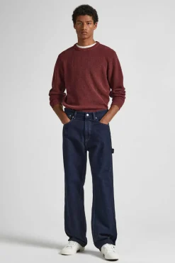 Pepe Jeans Camisola Gola Redonda Vermelho Outlet