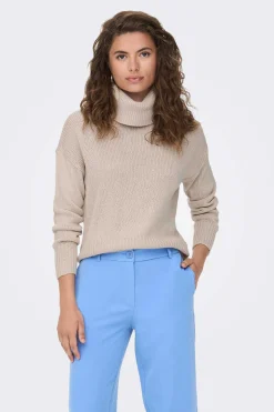 Only Sueteres E Cardigans-Camisola Gola Subida