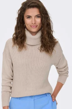 Only Sueteres E Cardigans-Camisola Gola Subida
