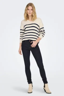 JDY Sueteres E Cardigans-Camisola Malha As Riscas