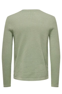 Only & Sons Camisola Malha Com Gola Redonda Verde