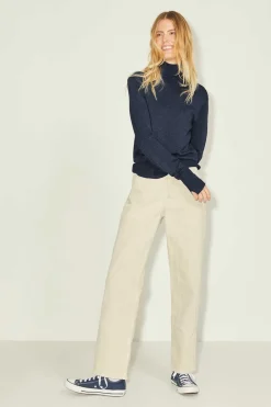 Jack & Jones Sueteres E Cardigans-Camisola Malha Fina Decote Alto