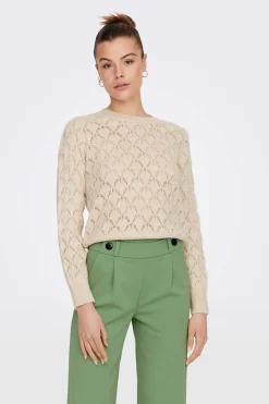 JDY Sueteres E Cardigans-Camisola Malha Gola Ensopada