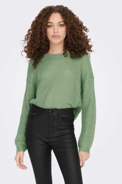 JDY Sueteres E Cardigans-Camisola Malha Gola Redonda