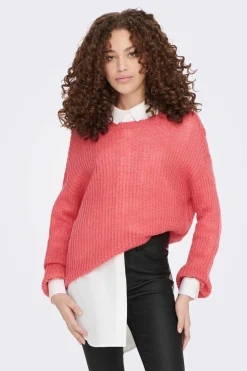 JDY Sueteres E Cardigans-Camisola Malha Gola Redonda