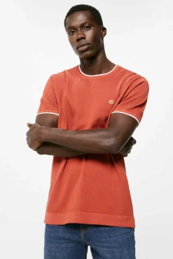 Springfield Camisola Manga Curta Estrutura Bordeaux Clearance