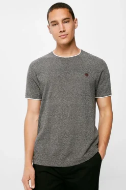 Springfield Camisola Manga Curta Estrutura Preto Clearance