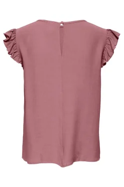 Only T-Shirts-Camisola Manga Curta Folhos