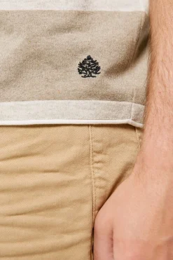 Springfield Camisola Manga Curtas Riscas Cinza