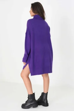 Brave Soul Sueteres E Cardigans-Camisola Oversize Com Gola Dobrada