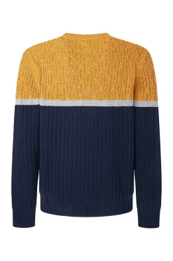 Pepe Jeans Camisola Tecido Combinado Marinho Discount
