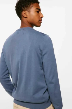 Springfield Camisola Texto Bordado Azul Aco Clearance