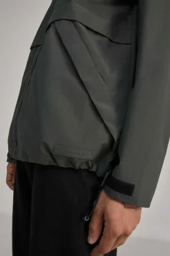 Springfield Capota Tecnica De Parka Cinza Discount