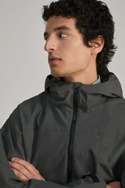 Springfield Capota Tecnica De Parka Cinza Discount