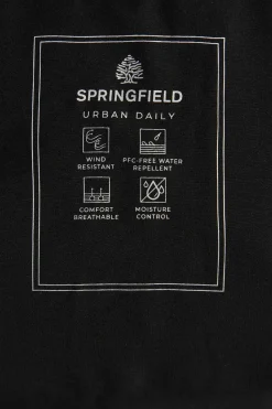 Springfield Capota Tecnica De Parka Cinza Discount