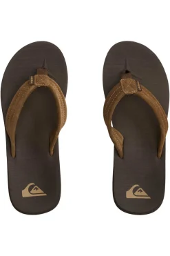 Quiksilver Carver Suede Core - Sandalias Para Homem Castanho New