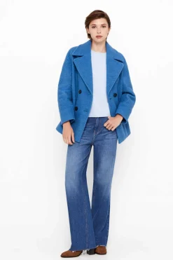 Cortefiel Blusoes E Casacos-Casacao Curto Cruzado