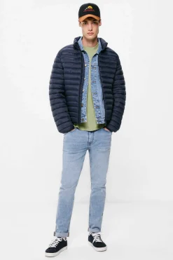 Springfield Casaco Acolchoado Azul Outlet