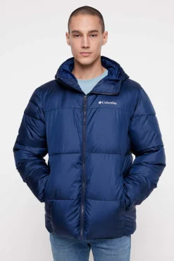 Columbia Casaco Acolchoado Com Capuz Puffect™ Para Homem Azul Sale