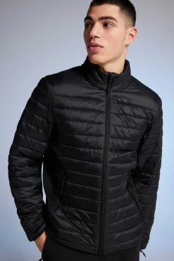 Springfield Casaco Acolchoado Combinado Preto Online