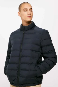 Springfield Casaco Acolchoado Termosselado Azul Best