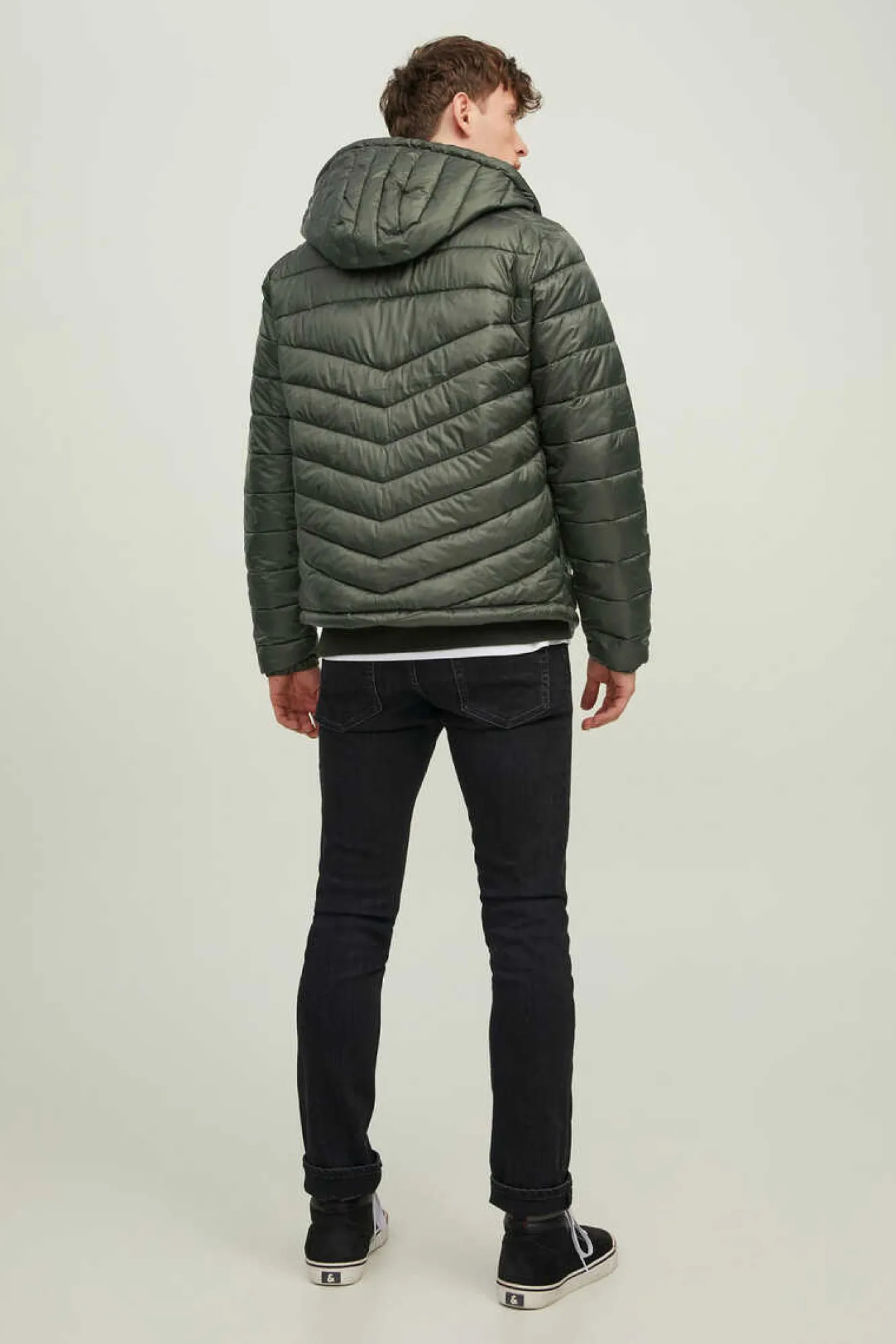 Jack & Jones Casaco Acolchoado Tipo Puffer Com Capuz Verde Clearance