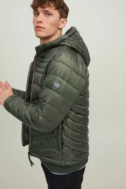 Jack & Jones Casaco Acolchoado Tipo Puffer Com Capuz Verde Clearance