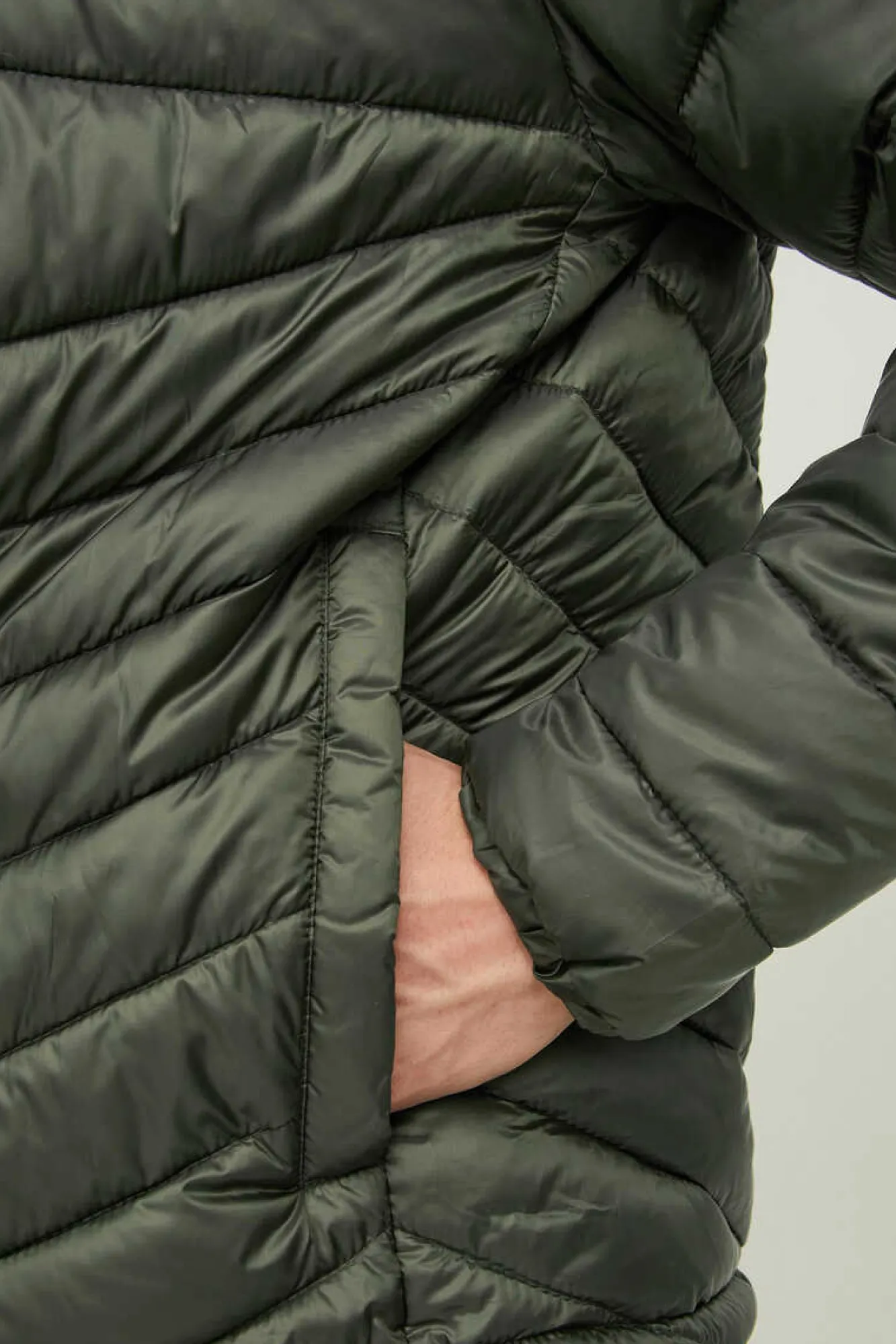 Jack & Jones Casaco Acolchoado Tipo Puffer Com Capuz Verde Clearance