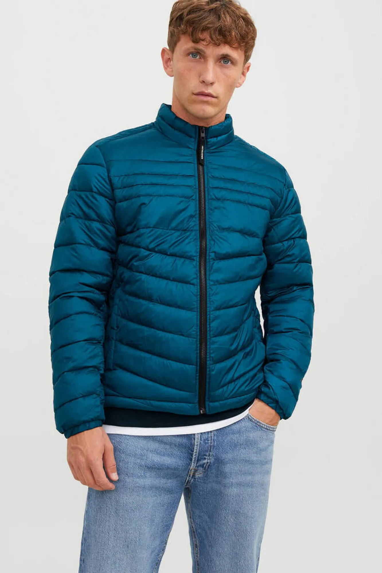 Jack & Jones Casaco Acolchoado Tipo Puffer Azulado