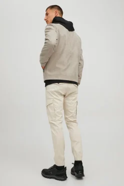 Jack & Jones Casaco Biker Efeito Pele Banana Hot