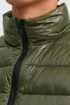 Jack & Jones Casaco Biker Efeito Pele Plus Verde Clearance