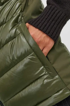 Jack & Jones Casaco Biker Efeito Pele Plus Verde Clearance