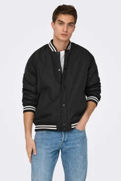 Only & Sons Casaco Bomber Preto