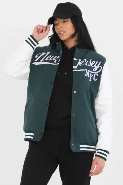 Brave Soul Blusoes E Casacos-Casaco Bomber Combinado Com Bordado