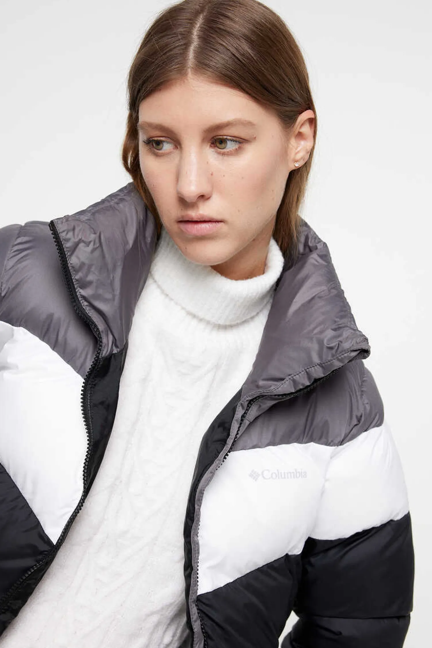 Columbia Outdoor-Casaco Com Color Block Puffect™ Para Mulher