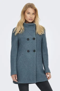 Only Sobretudos E Parkas-Casaco Comprido Com Botoes