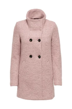 Only Sobretudos E Parkas-Casaco Comprido Com Botoes