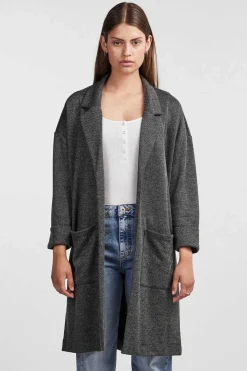 Pieces Blusoes E Casacos-Casaco Comprido De Mulher