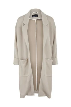 Pieces Blusoes E Casacos-Casaco Comprido De Mulher